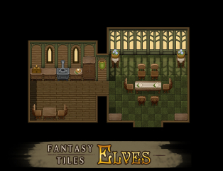 RPG Maker MV - Fantasy Tiles - Elves 1