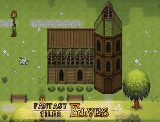 RPG Maker MV - Fantasy Tiles - Elves 3