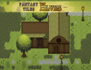 RPG Maker MV - Fantasy Tiles - Elves 4