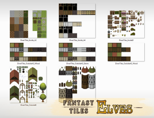 RPG Maker MV - Fantasy Tiles - Elves 6